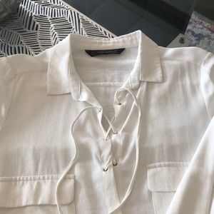 White Zara blouse